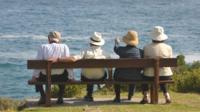 Pensioners at the seaside