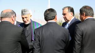 Боздиди Ҳомид Карзай аз Тоҷикистон ва мулоқоти вай бо Раҳмон