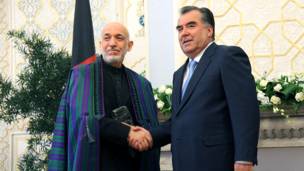 Боздиди Ҳомид Карзай аз Тоҷикистон ва мулоқоти вай бо Раҳмон