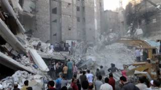 сохтмонҳои тахрибшуда дар ҷанги Сурия