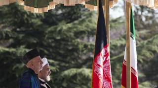 Ҳомид Карзай ва Ҳасани Рӯҳонӣ