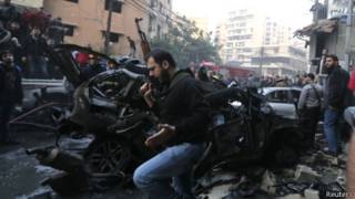 Инфиҷор дар маҳаллаи Зоҳияи Бейрут