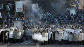 саҳнае аз даргириҳо дар Укройн