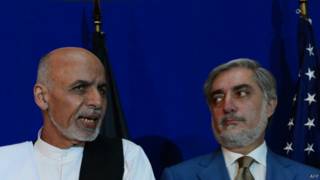 Ашрафғанӣ Аҳмадзай ва Абдуллоҳи Абдуллоҳ