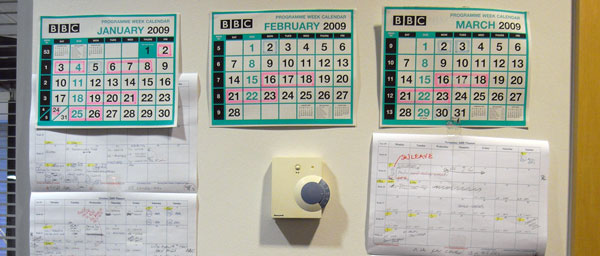 Archers planning wall