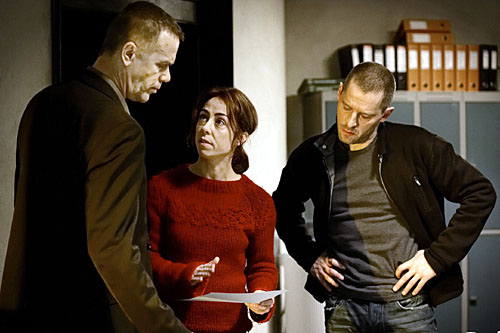 Sarah Lund and her team in a shot of The Killing 2.