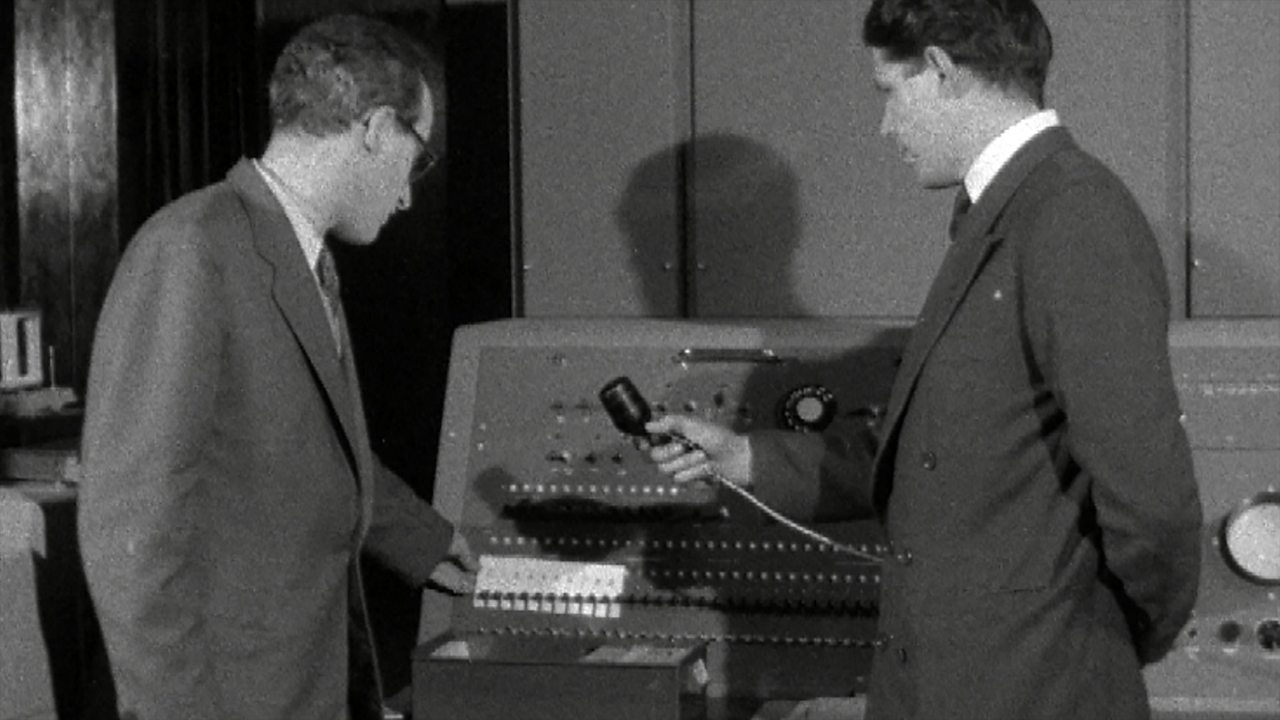 Electronic computer demonstration, 1958