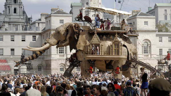 a mechanical elephant