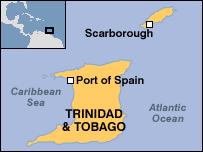 map of Trinidad and Tobago
