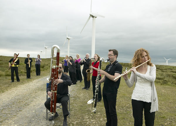 Orchestra on top of the Yorkshire Moors