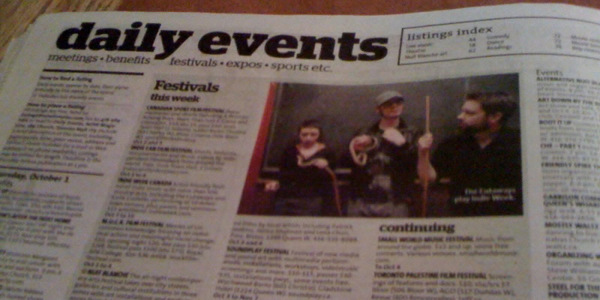 Cutaways make the local paper