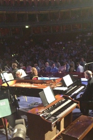 From the stage of the Royal Albert Hall