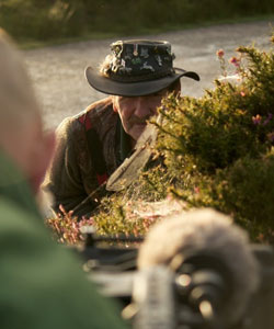 Johnny Kingdom being filmed