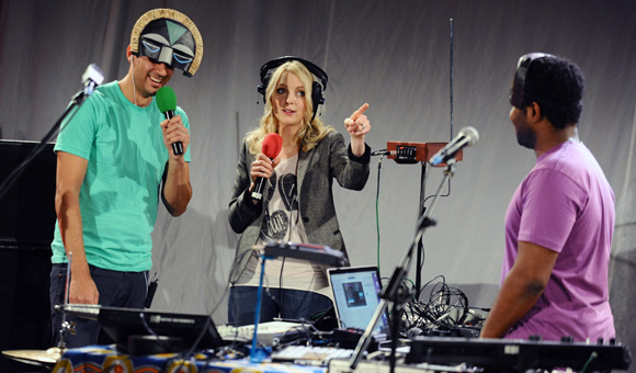 Lauren with SBTRKT and Sampha at Maida Vale