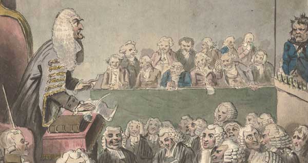 Scene from the Old Bailey, eighteenth Century