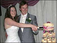 wedding picture of Catherin and Benjamin Muallany