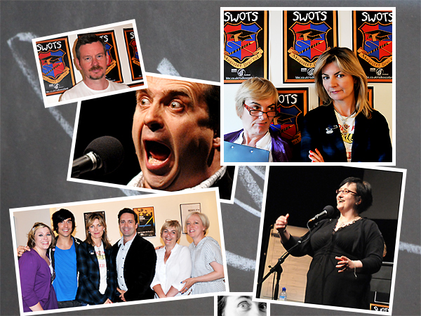 Photographs taken at the recording of Swots at the CCA, Glasgow, June 2010.