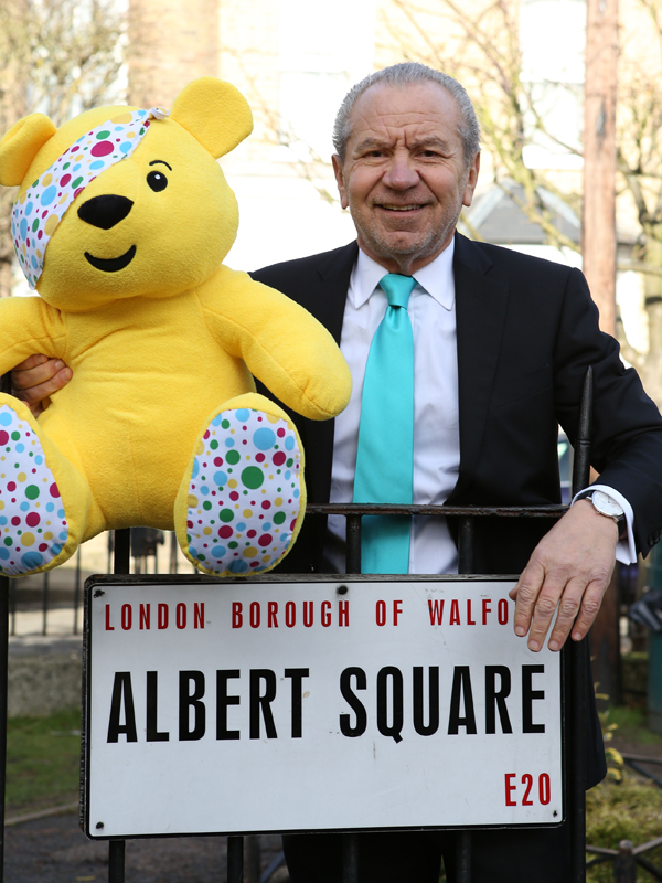Lord Sugar with Pudsey