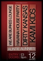 We Are Burkes Lounge gig poster