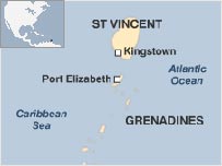 St Vincent map