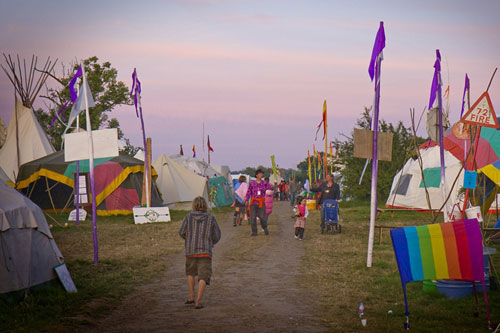 Dusk at Glastonbury