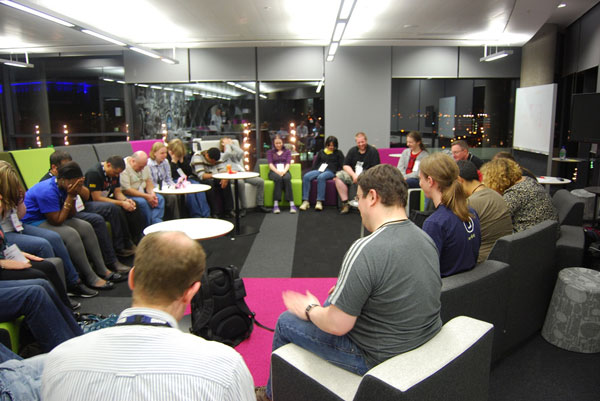 BarCamp attendees at BBC MediaCityUK