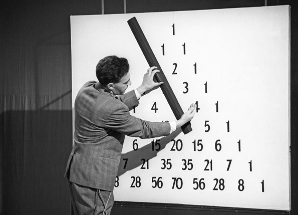 Middle School Mathematics
Archive picture of a maths lecturer from 1963
