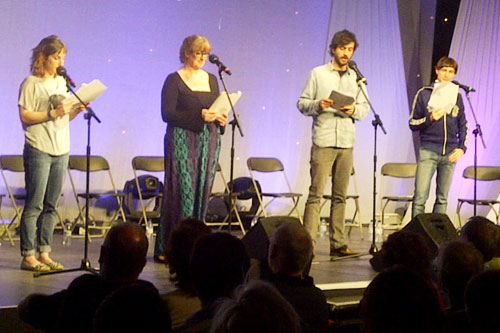 Elliott Kerrigan's Laughing Stock sitcom is read at the Edinburgh Fringe Festival