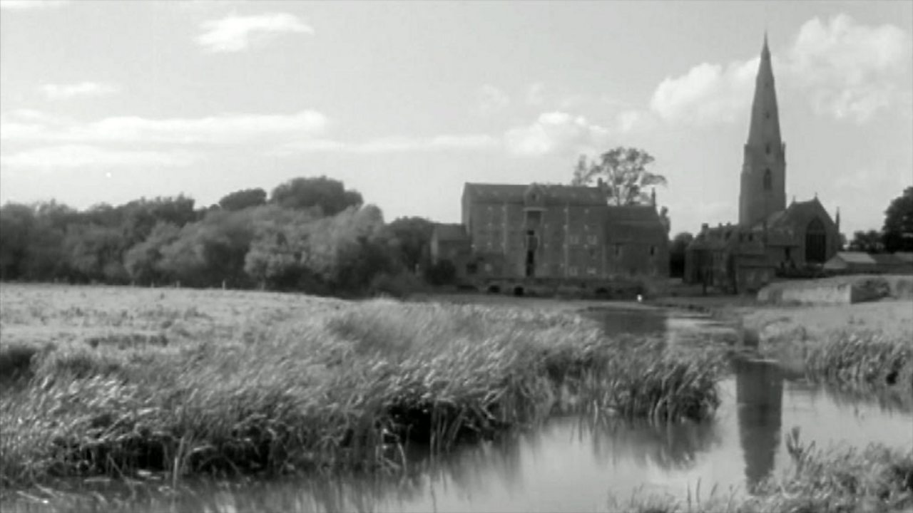 Church, mill and stream interlude, 1953