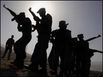 soldiers in silhoutte