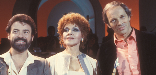Sir John Dankworth, Dame Cleo Laine and Sir James Galway, 21/08/1980