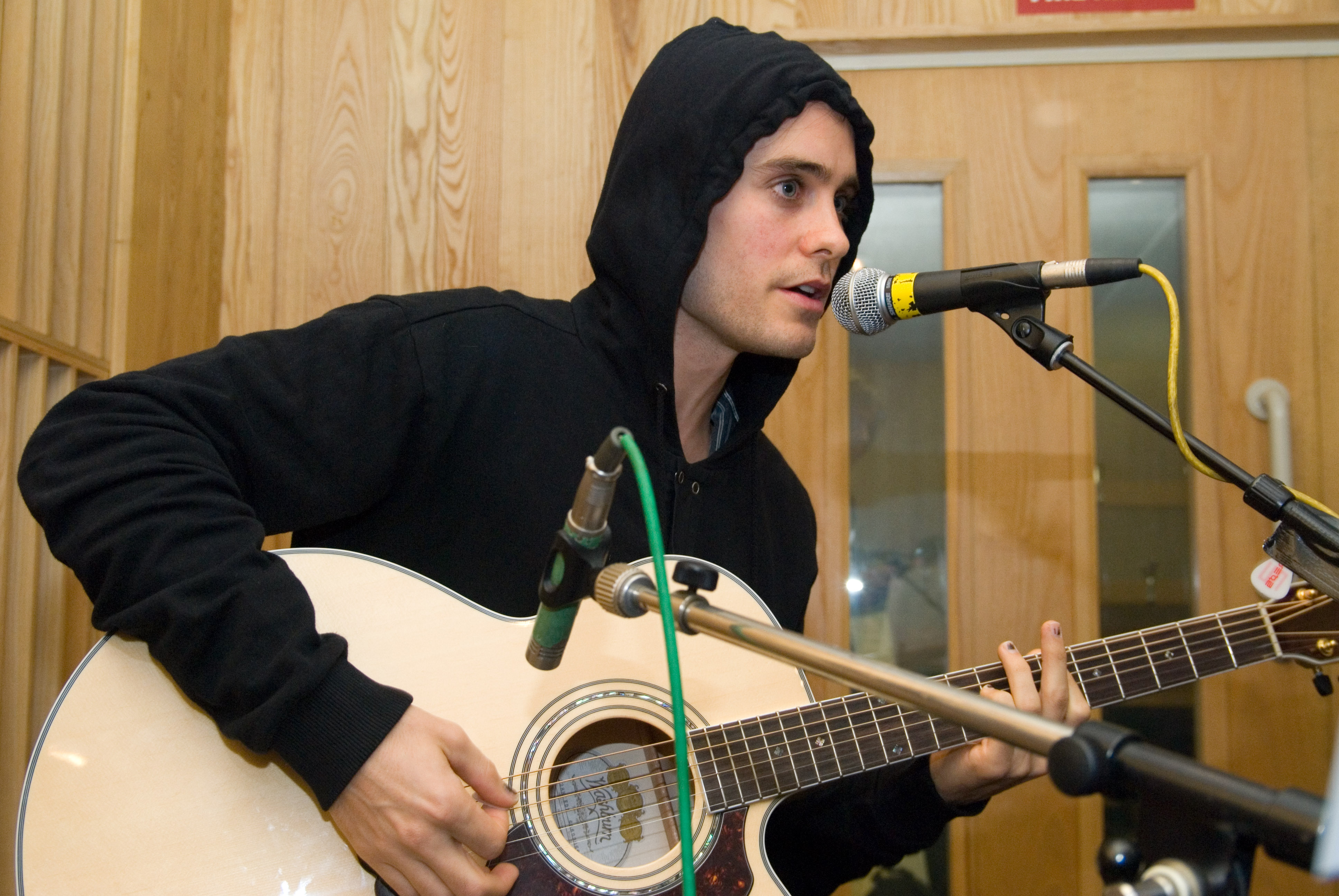 Jared Leto performing for BBC RAdio 1