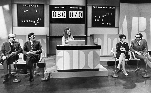 Arthur Lowe, James Beck, Maggie Penn, Sheila Bernette and Roy Hudd