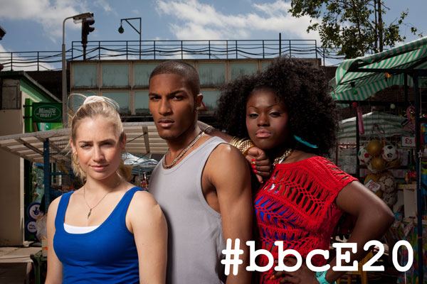 Cast members from the BBC's E20