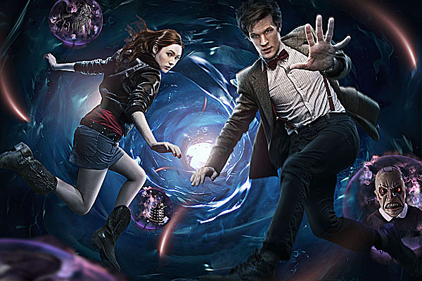 Doctor Who new series 2010: Matt Smith as the Doctor and Karen Gillan as Amy Pond