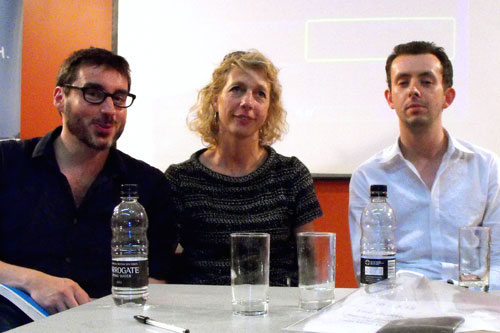 Toby Whithouse, Sophie Gardiner and Ben Stephenson.