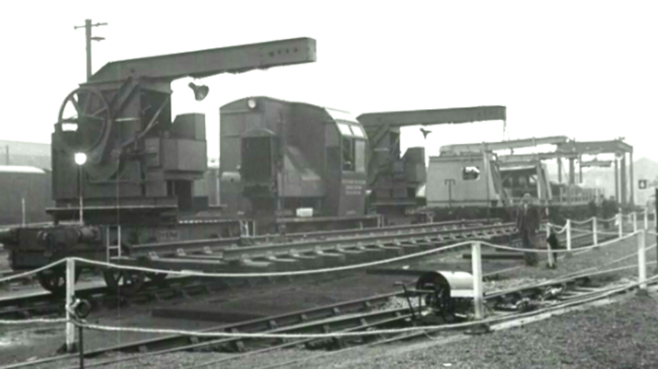 Railway Track Laying Demonstration, 1951