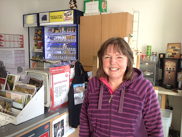 Anne in the Faslane post office