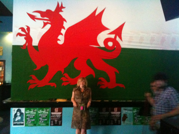 Beth at the SXSW Welsh party