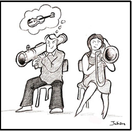 Cartoon illustration by Julian