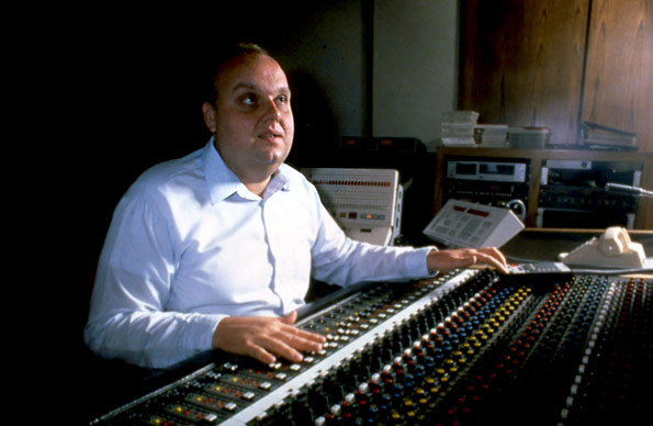 Michael McDonough working in the studio on Bradbury 13 in 1984
