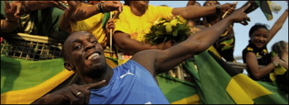 Another Usain Bolt celebration