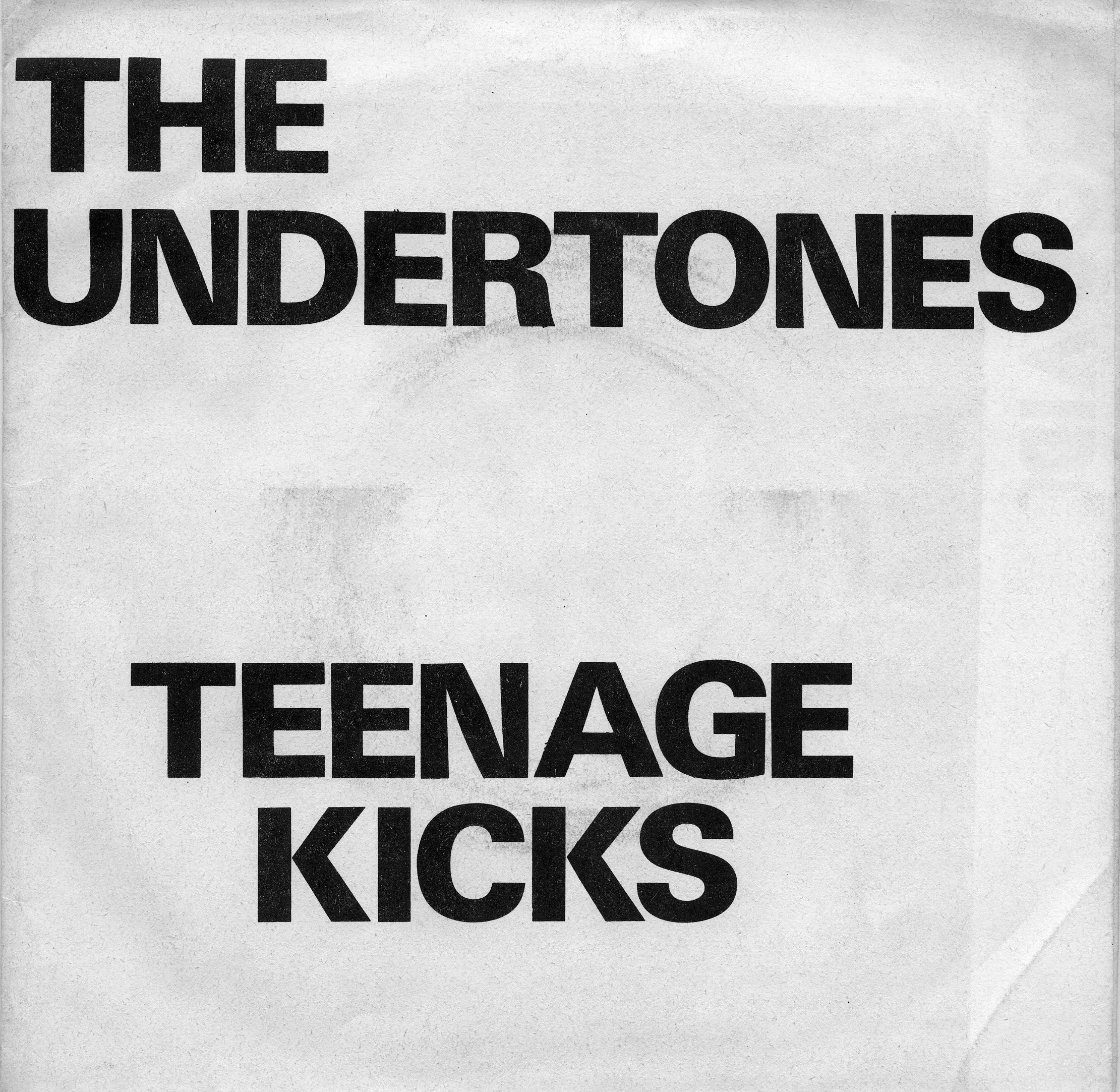 The Undertones - Teenage Kicks single cover