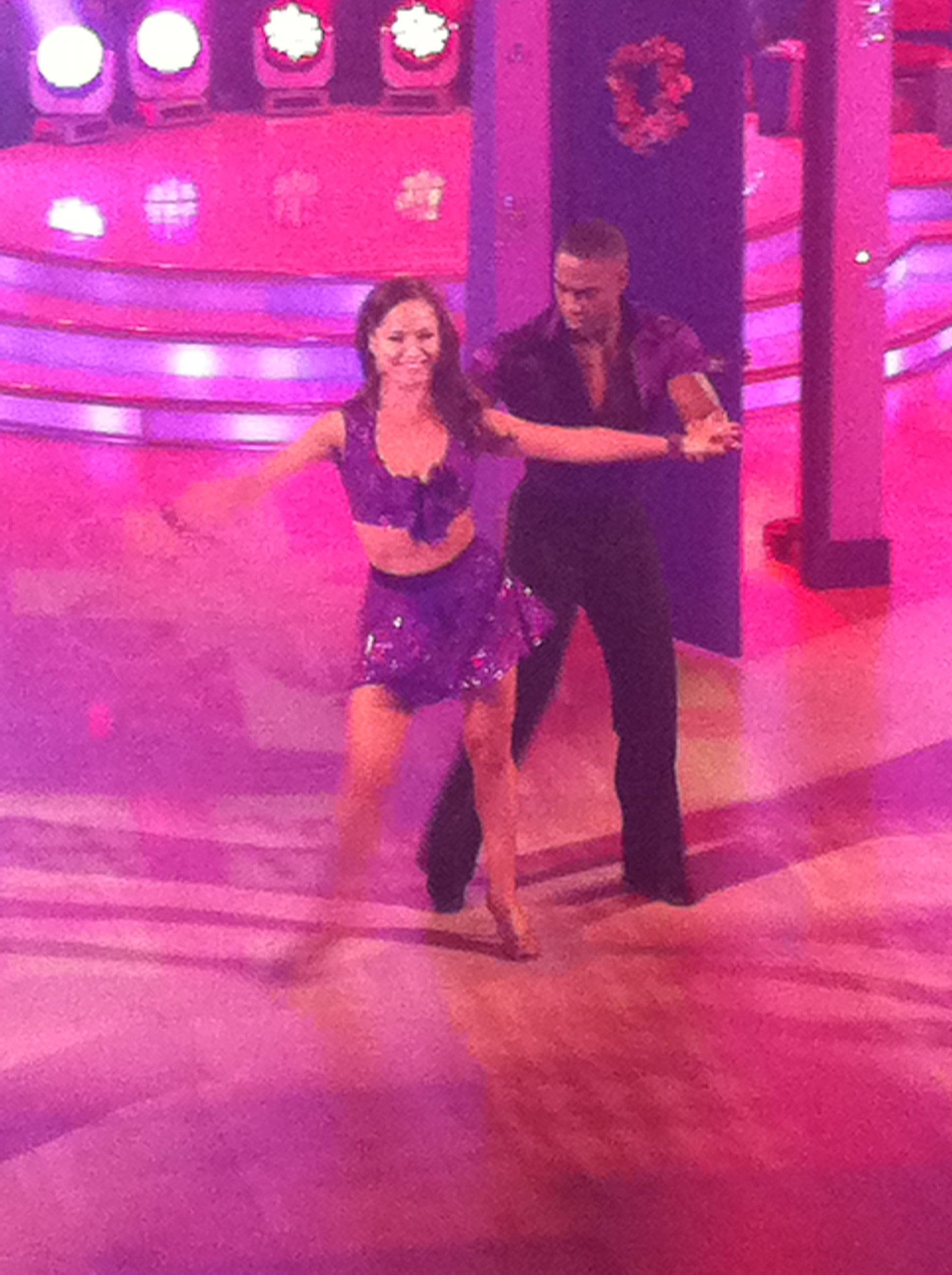 Simon and Katya on the Strictly dancefloor