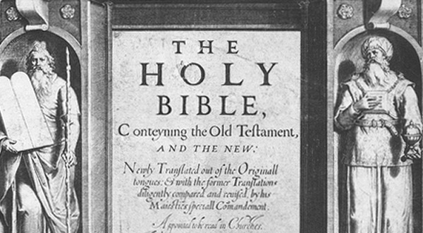 KIng James Bible frontispiece