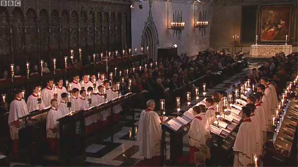 The Choir of King's College Chapel, Cambridge, with conductor, Stephen Cleobury