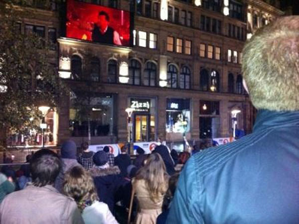 BBC Big screen of Elbow concert