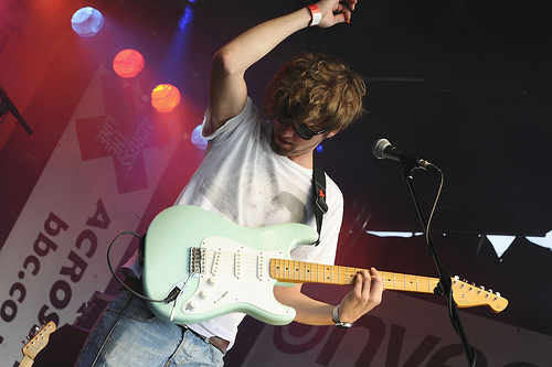 Alan from yes Cadets live at Vital festival