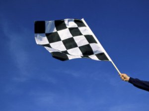 Image of a chequered flag