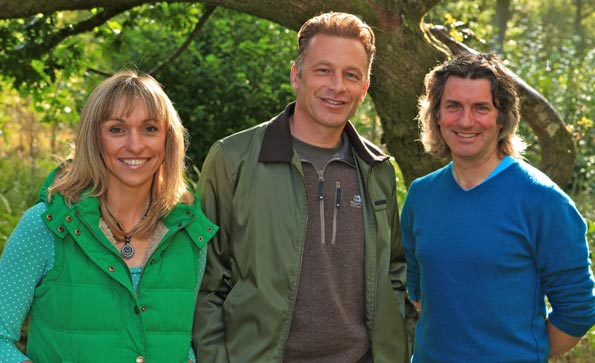 Michaela Strachan, Chris Packham and Martin Hughes-Games